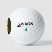 Balles De Golf B Monogramme superposé sur le drapeau irlandais ss (Logo)