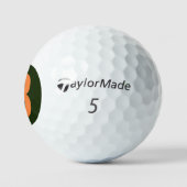 Balles De Golf B Monogramme superposé sur le drapeau irlandais tm (Logo)