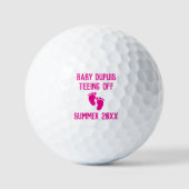 Balles De Golf Baby Birth Pregnancy Gender Reveal Personalized (Recto)