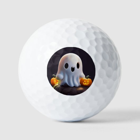 Balles De Golf Baby Ghost Déplaisant mignon caractère Halloween (Recto)