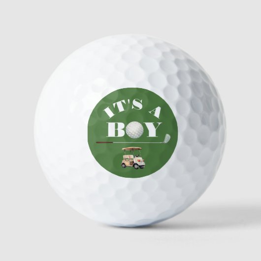 Balles De Golf Baby shower Preppy Golf Boy (Recto)