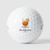 Balles De Golf Bachelorette Golf Balls - Aperol Spritz (Recto)