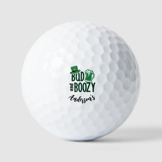 Balles de golf Bad & Boozy - Cadeau de golf person (Recto)