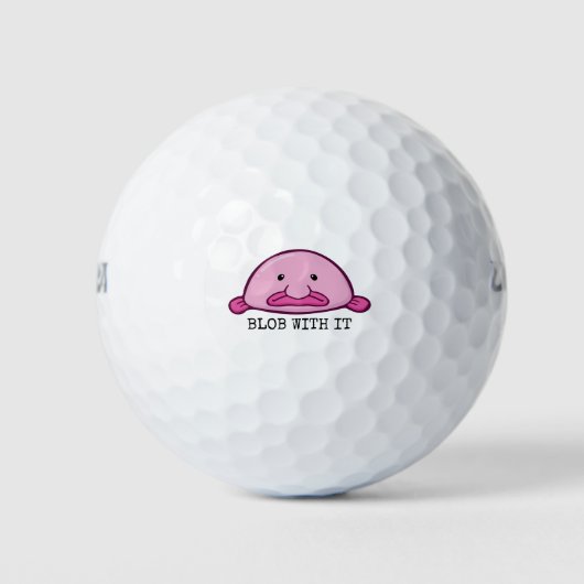 Balles De Golf Badigeonner avec / Blobfish (Devant)