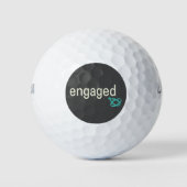 Balles De Golf Bagues de fiançailles pour couples en enterrement  (Devant)