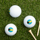 Balles De Golf Bahamas Golf Balls, Bahamas Flag Golfers / Patriot (Herbe in situ)