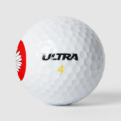 Balles De Golf Baise jaune rouge et blanche (Logo)