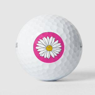 Balles De Golf Baise rose et blanche jaune