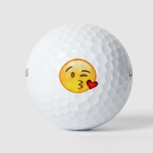 Balles De Golf Baiser - Emoji (Devant)