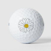 Balles De Golf Baisson jaune et blanc (Devant)