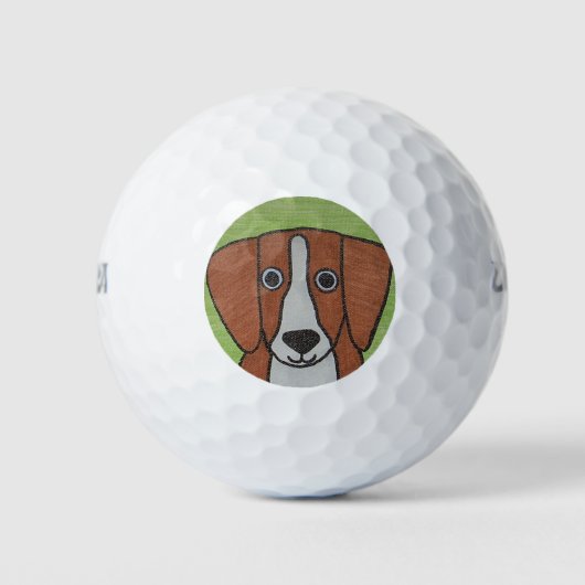 Balles De Golf Bal de golf Beagle (Devant)