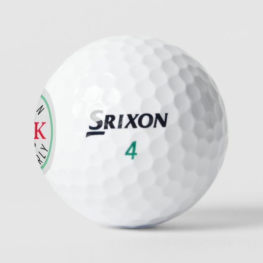 Balles De Golf Bal de golf cool avec son nom (Logo)