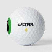 Balles De Golf Bal de golf de Chat Noir d'Halloween (Logo)