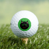 Balles De Golf Bal de golf de Chat Noir d'Halloween (T-shirt Insitu)