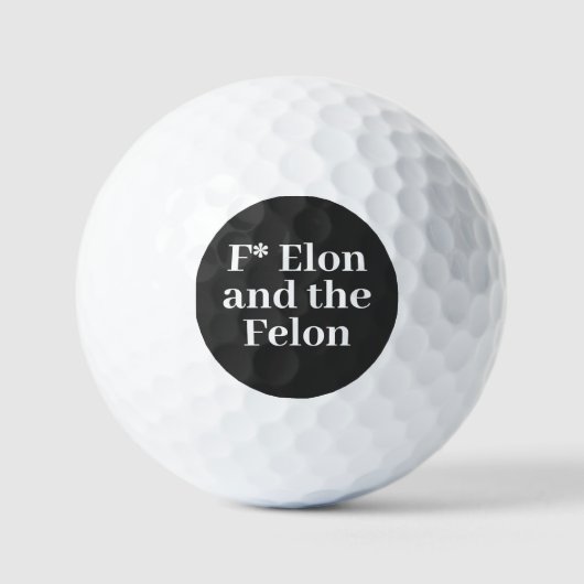 Balles De Golf Bal de golf F* Elon (Recto)