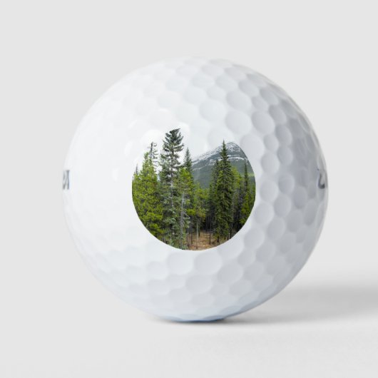 Balles De Golf Bal de golf Forest and Mountain Scene (Devant)