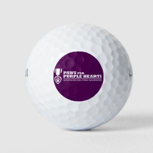 Balles De Golf Bal de golf - Logo blanc sur violet