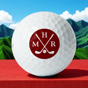 Balles De Golf Bal De Golf Monogrammé Pour Les Golfeurs Élégants
