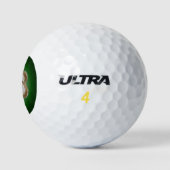 Balles De Golf Bal de golf Oyster Flower - Design C Green (Logo)