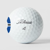 Balles De Golf Bal de golf personnalisé Blue Circle (3) HAMbWG (Logo)