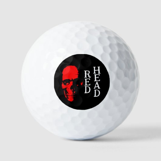 Balles De Golf Bal de golf Red Head (Recto)