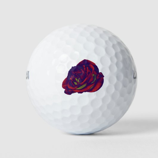 Balles De Golf Bal de golf Red Rose (Devant)