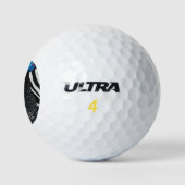 Balles De Golf Bal de golf sauvage peint par la poule de Guinée (Logo)