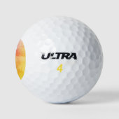Balles De Golf Bal de golf Sunset Watercolor (Logo)