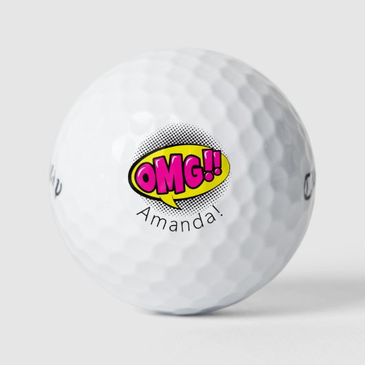 Balles De Golf Bal de golf Warbird de l'OMG personnel (Devant)