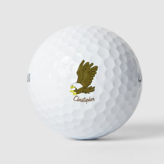 Balles De Golf Bald Eagle Design (Devant)