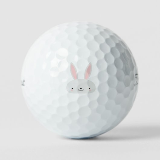 Balles De Golf Ball de golf de Cute Kawaii Bunny (Recto)
