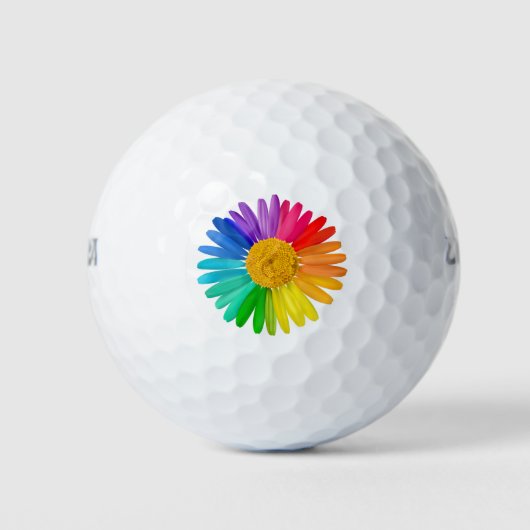 Balles De Golf Ballon de golf Rainbow Flower (Devant)