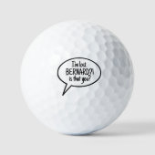 Balles De Golf Ballons comiques Golfer perdu Ball (Recto)