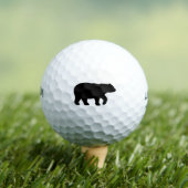 Balles De Golf Ballons de golf Black Solid Bear (T-shirt Insitu)