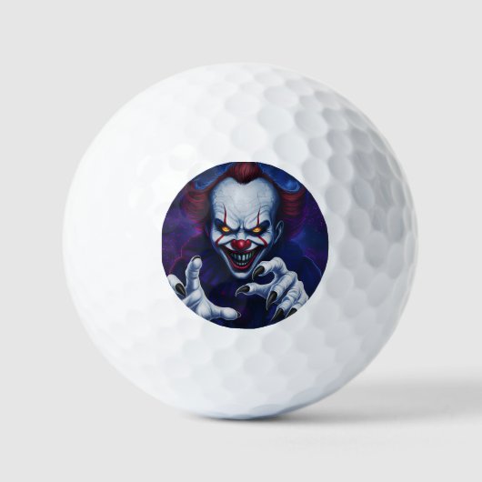 Balles De Golf Ballons de golf Clown effrayant (Recto)