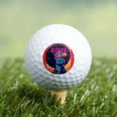 Balles De Golf Ballons de golf cool/Retro (T-shirt Insitu)