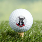 Balles De Golf Ballons de golf de Bulldog Noir mignon (T-shirt Insitu)