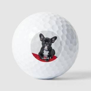Balles De Golf Ballons de golf de Bulldog Noir mignon