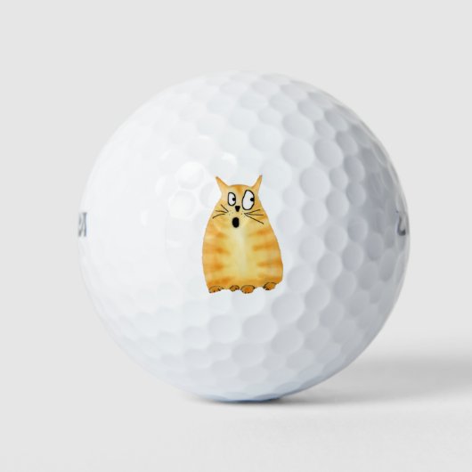 Balles De Golf Ballons de golf de chats stupides (Devant)