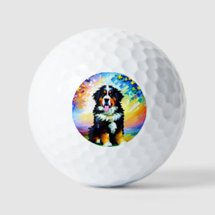 Balles De Golf Ballons de golf de chiens de montagne bernois