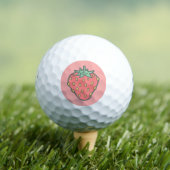 Balles De Golf Ballons de golf de Strawberry Icon (T-shirt Insitu)