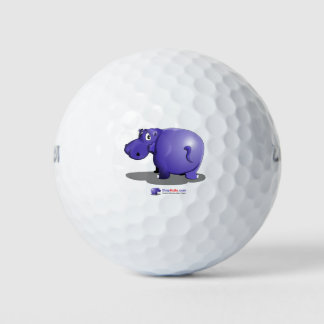 Balles De Golf Ballons de golf d'hippo violet