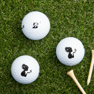 Balles De Golf Ballons de golf la femme papillons blancs