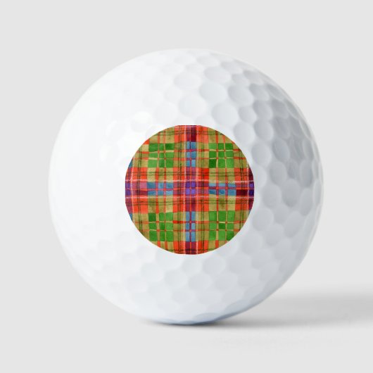 Balles De Golf Ballons de golf MAC RAE TARTAN (Recto)