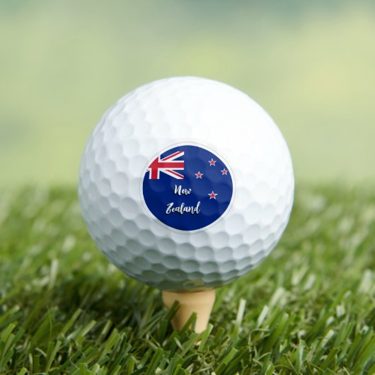 Balles De Golf Ballons de golf néo-zélandais, drapeau zélandais / (T-shirt Insitu)