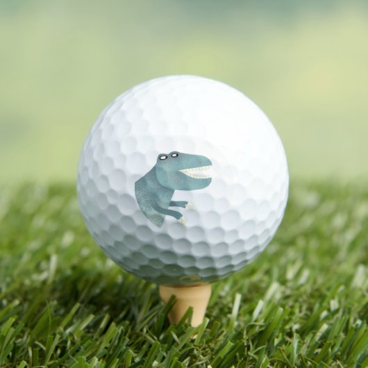 Balles De Golf Ballons De Golf T-Rex Dinosaur (T-shirt Insitu)