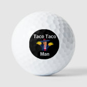 Balles De Golf Ballons de golf Taco Man (Recto)