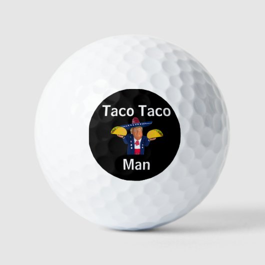Balles De Golf Ballons de golf Taco Man (Recto)