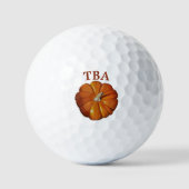 Balles De Golf Balls de golf citrouille (Recto)