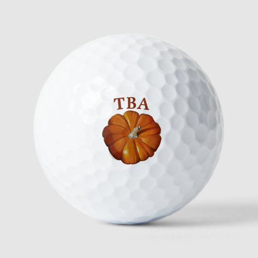 Balles De Golf Balls de golf citrouille (Recto)